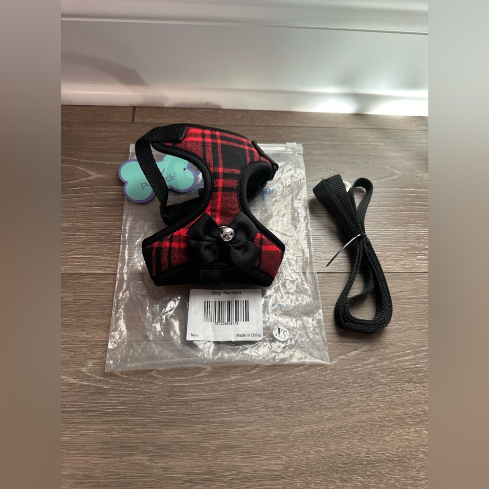 PUPTECK Soft Mesh Dog Harness and Leash Set - XS